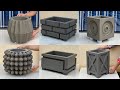 6 Project To ​​Cast Plant Pots From Cement - Great ! Garden Decoration