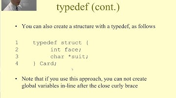 Intro to C Programming - Structures and Enumerations