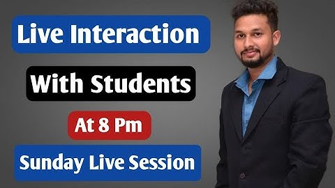 Sunday Live Session With Students | Rahul Sir | JR Tutorials
