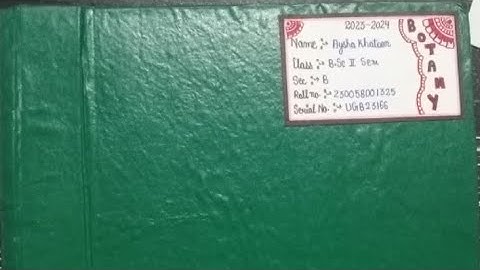 CCS University Meerut BSC 2nd Sem Botany Practical File Work :- Ephedra (Jointed Fir) 🔬🔬#ccsu#share