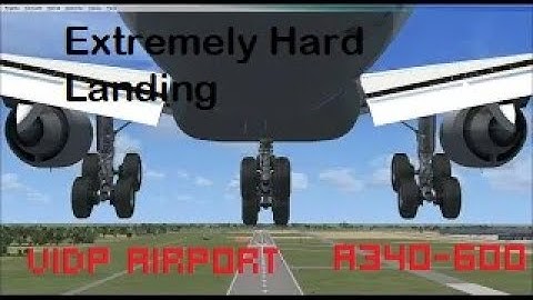 Extremely hard A340-600 landing with mouse yoke at VIDP Airport in FSX #swiss001landing @Swiss001