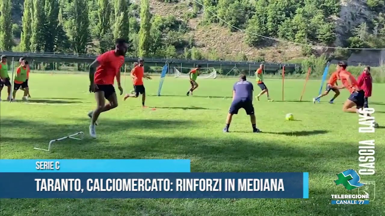 SERIE C TARANTO, CALCIOMERCATO RINFORZI IN MEDIANA TG Teleregione 29 07 2023