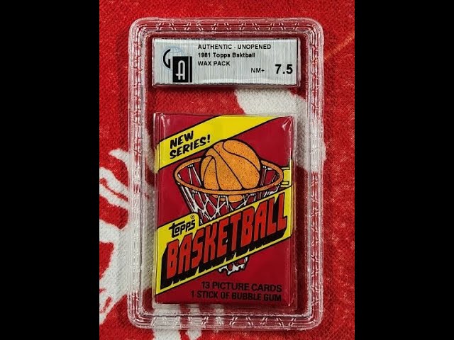 gai graded cards 1978 Topps Baseball Wax Pack 8.5 EC 1981-82 Topps BASKETBALL GAI GRADED
