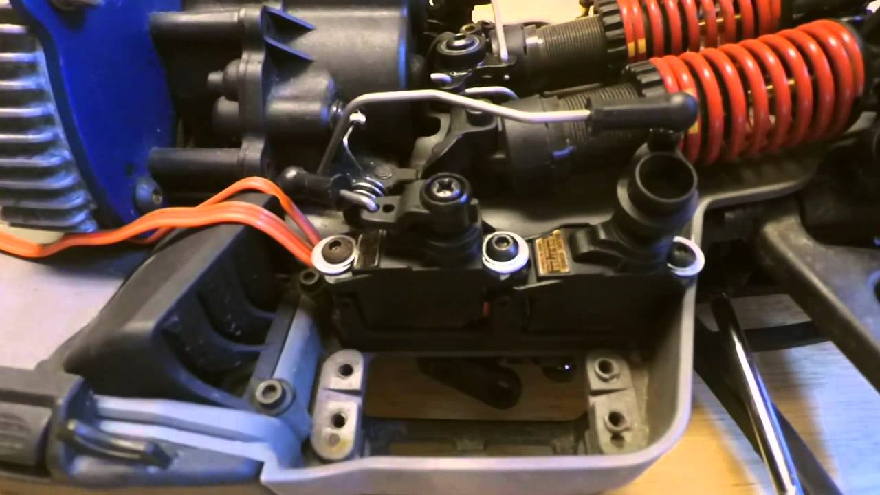 Blue Bird BMS373BB Micro Servo On Traxxas Summit High/Low Gear