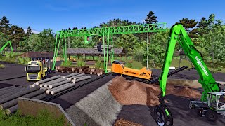 FS25 - Map Hutan Pantai 048 - Forestry, Farming and Construction - LS25