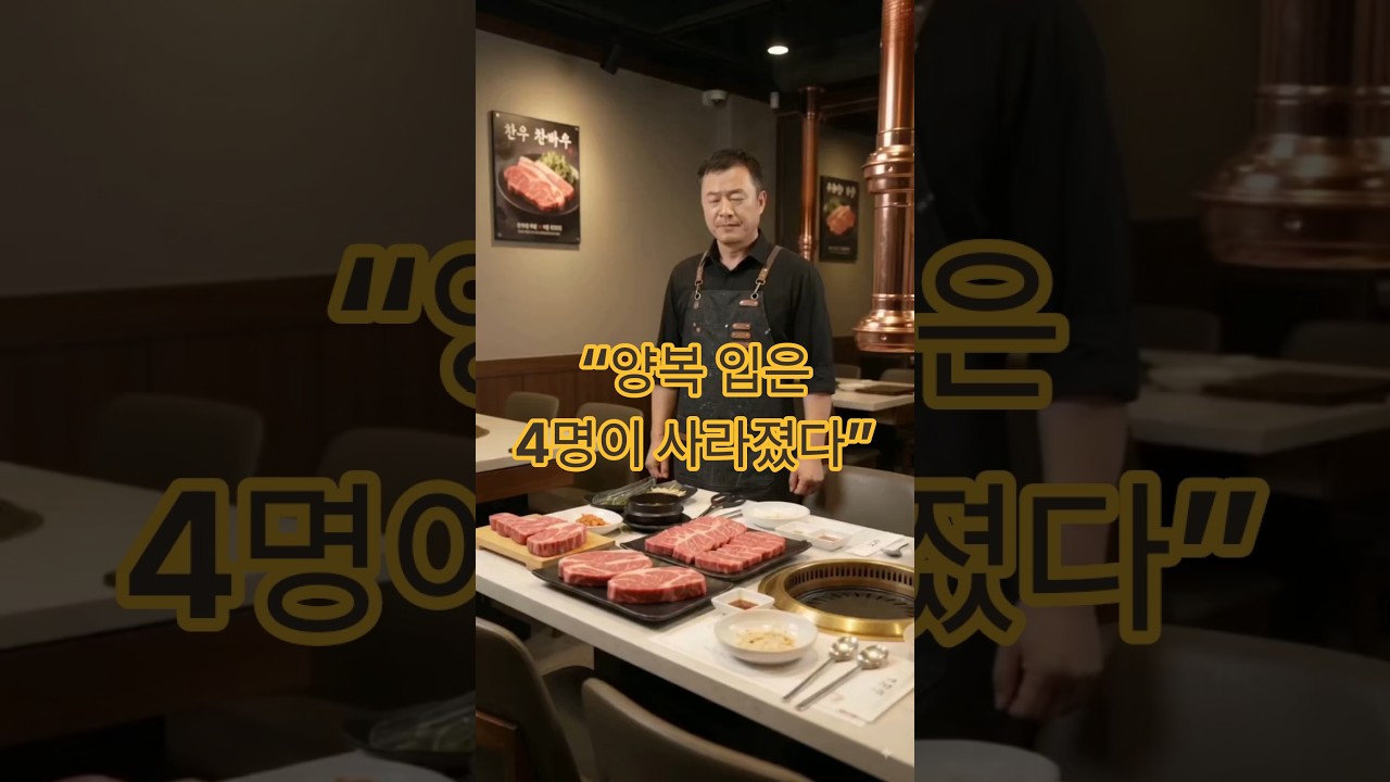 《1분 그날의 이야기|양복 입은 손님 4명에게 당했습니다》#숏드라마 #인간드라마