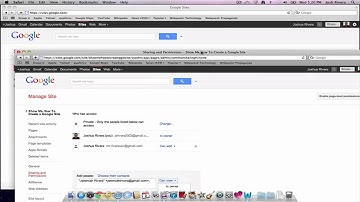 Change Share Settings on Google Sites