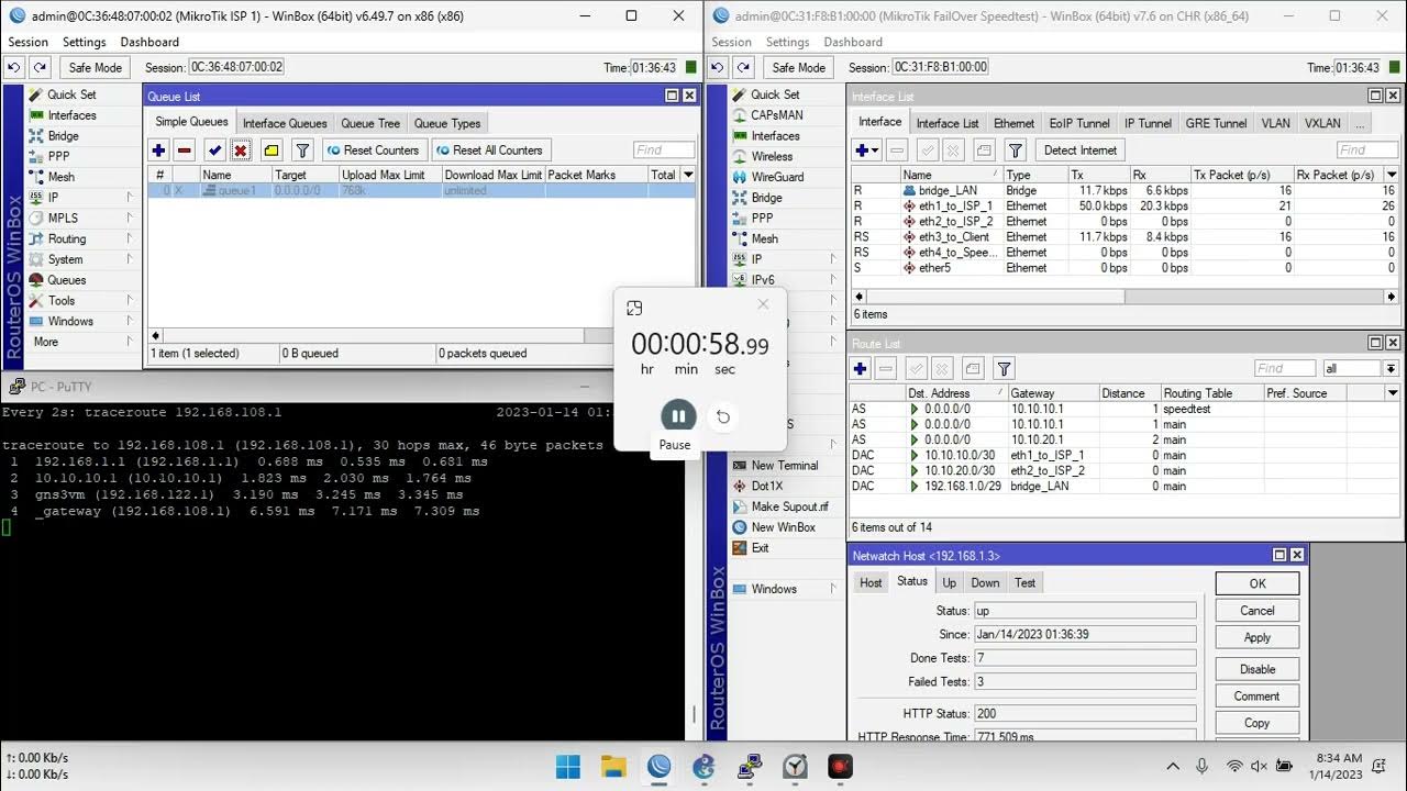 MikroTik Ookla Speedtest Based Failover (longer testing duration) YouTube