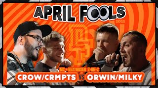 Rap + BeatBox Battle - Crow + Crmpts Vs Orwin + Milky | Don't Flop #AprilFools2022