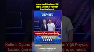 Survivordan İki Kez Elenen Yiğit Poyraz, Sonunda Bir Yarışmayı Kazandığını Duyurdu