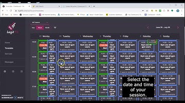 Booking Gym Sessions