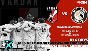 2010 Vardar (MI) vs 2010 MI Wolves (MI) MLS Next HD