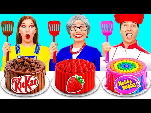 Me vs Grandma Cake Decorating Challenge | Funny Moments