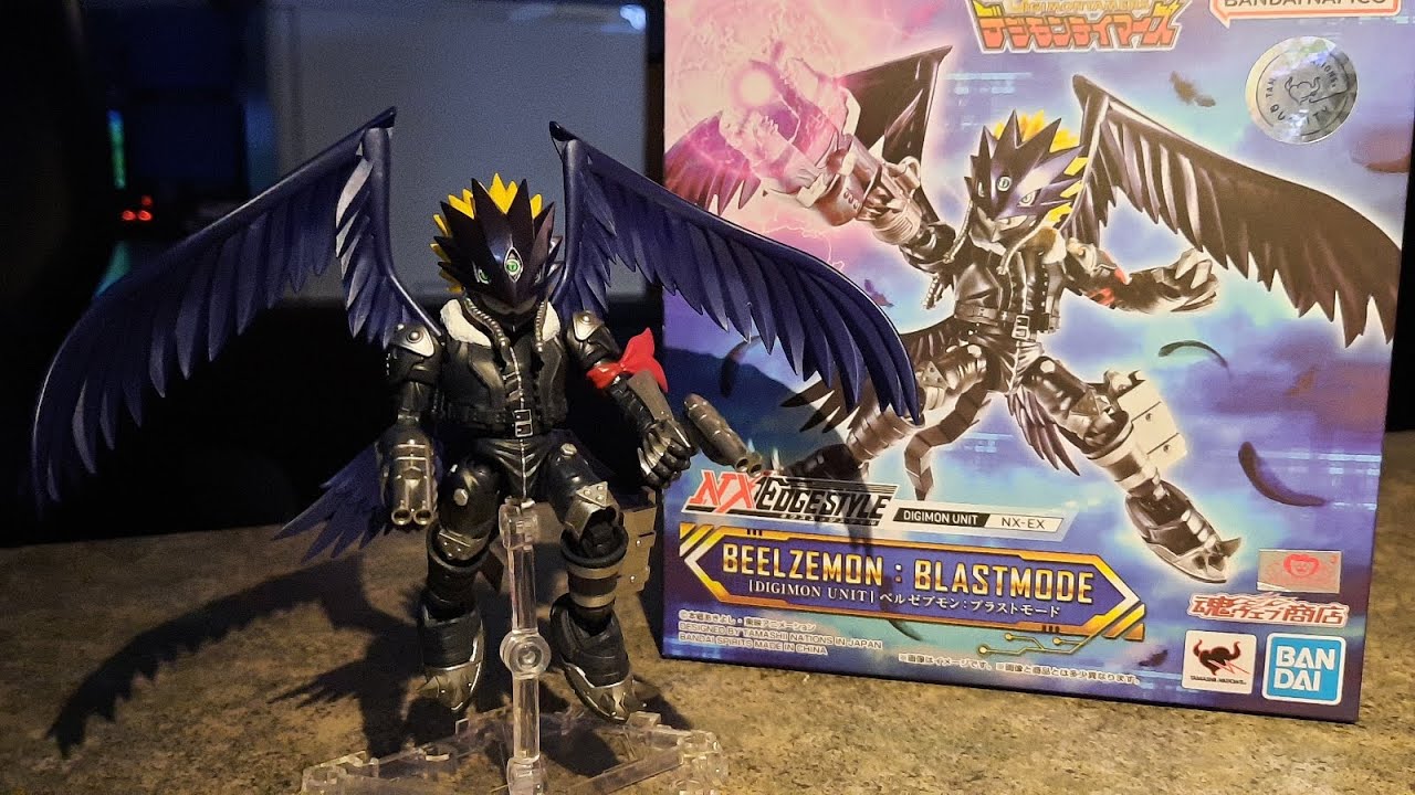 Digimon NXEdgestyle Beelzemon : Blastmode Figure Box Opening and