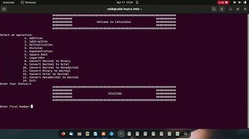 Calculator | Operating System (Linux) Project | Shell Scripting