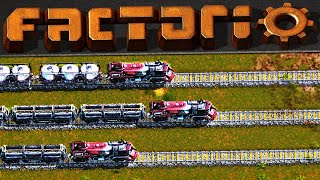 Building our MAIN Train Station Hub! - Factorio 1.0 Let’s Play Ep 5