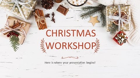 Christmas Workshop PowerPoint Template & Google Slides Theme