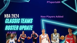 adds new classic team players to the roster - Retro Update 12 21 23