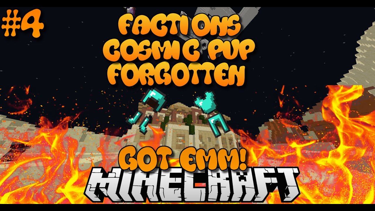"GETTING POPPED?!" Minecraft Factions Cosmic  Pvp Forgotten Planet #4 w/msterHunter
