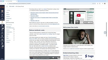 Using the Instructor Tab in the UVA Library Portal