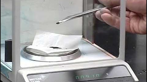 Weighing on an Analytical Balance, A Chemistry Lab Demo From Thinkwell