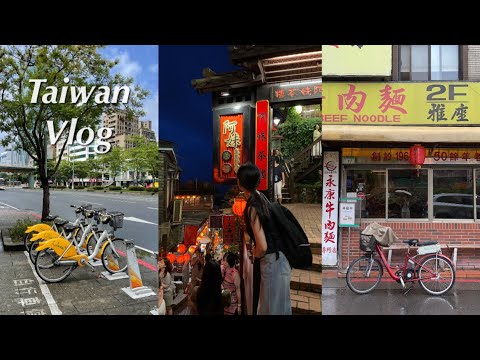   Taiwan Vlog 3박 4일 자매 여행 대만 태풍 체험기 예스폭지 버스 투어 미미 크래커 오픈런 단수이 스린야시장 융캉우육면 딘타이펑