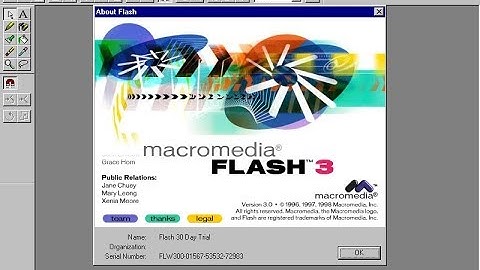 Macromedia Flash 3.0 in 1998