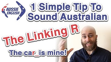1 Simple Tip To Sound Australian: The Linking R | Australian Accent | Aussie English