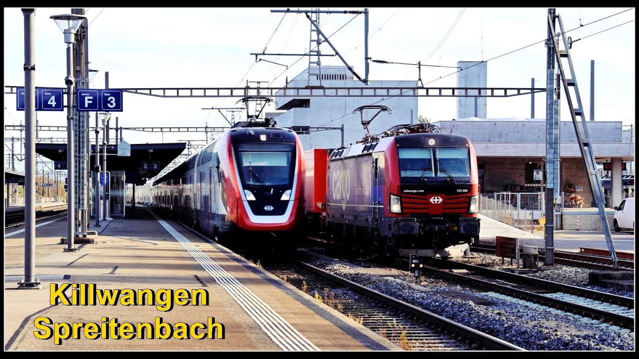 SBB Güterzug wartet auf die weiterfahrt