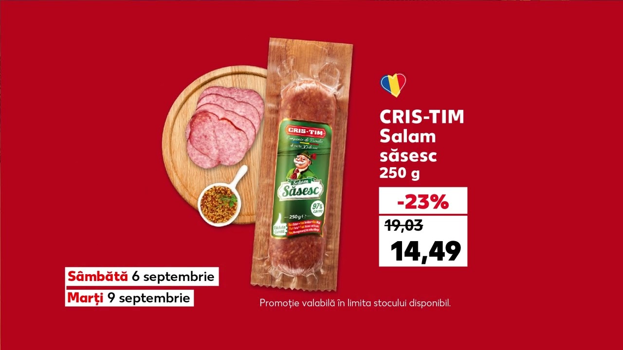 Oferta Kaufland din 6 - 9 septembrie: banane, pulpe de pui și salam 