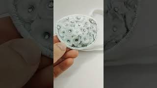Woman eye patch with rhinestones for wedding, holiday, party. Strabismus and lazy eye.