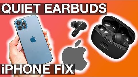 Earbuds too quiet with iPhones (How to fix)