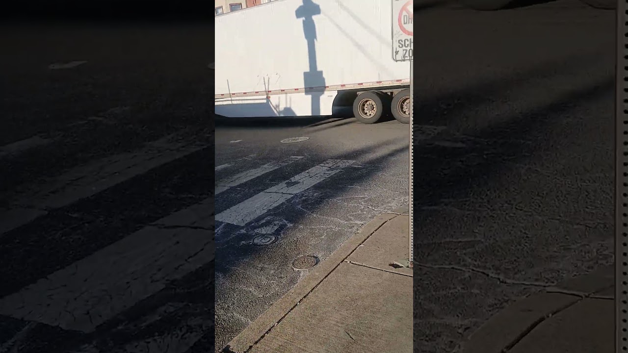 A Volvo Bison tractor trailer