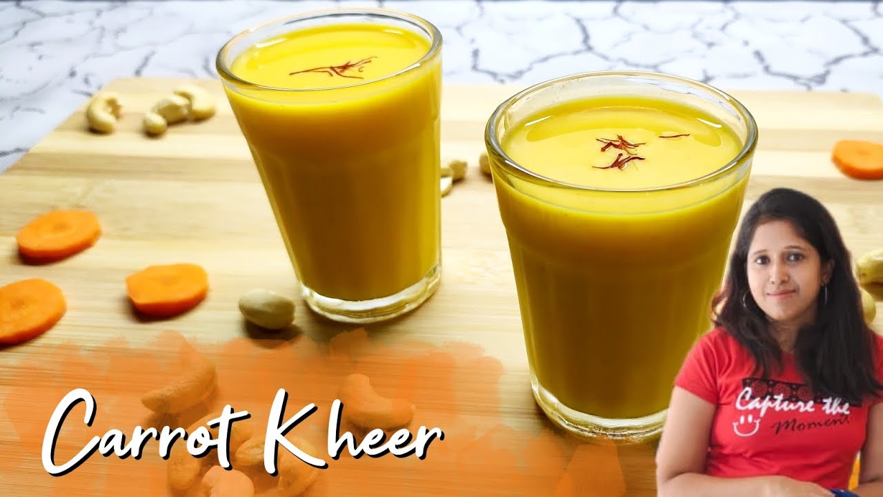 Carrot Kheer Carrot Milk Dessert Recipes Carrot Kheer Recipe