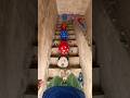 👣🎈💥Challenge the staircase obstacle course and pop the colorful balloons!#shorts