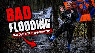 Tent Camping Video, in Heavy Rain and Thunderstorms ASMR