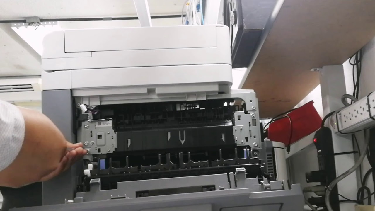 Extracción fusor canon ir 1435 - YouTube