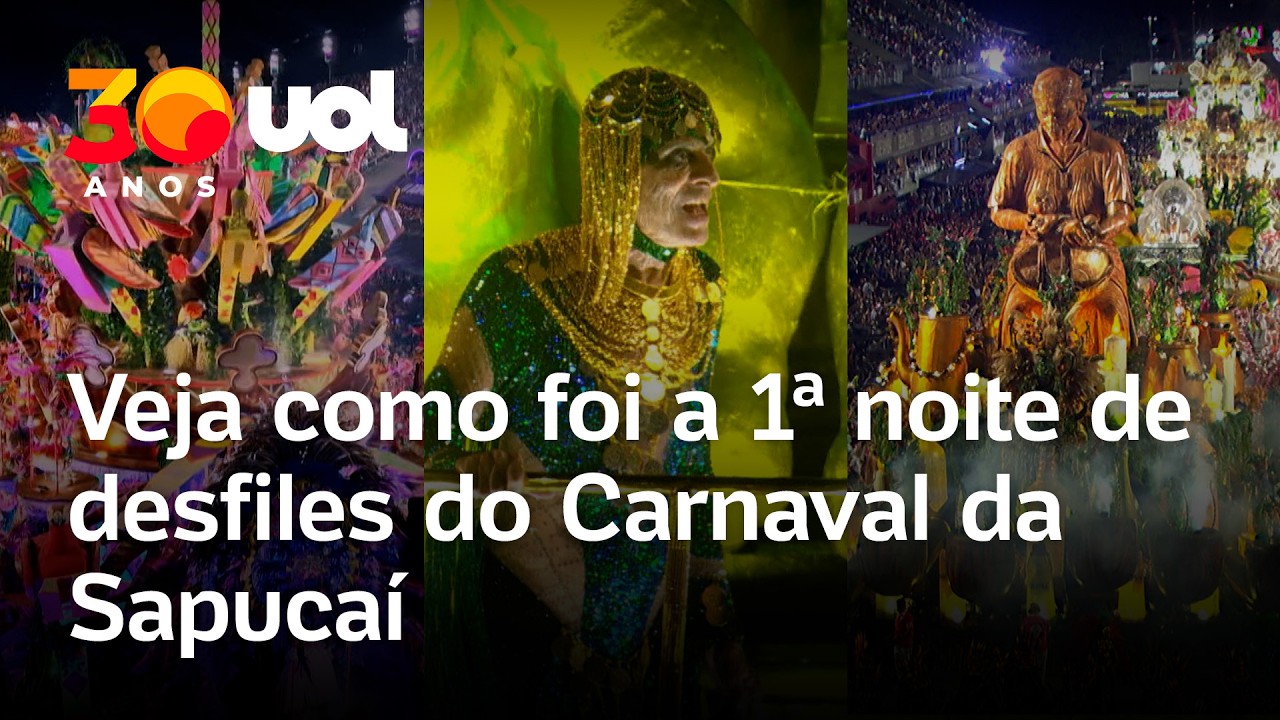 Carnaval no Rio: primeira noite de desfiles tem homenagens a Lula e Ney Matogrosso; veja vídeos