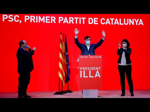 Salvador Illa (PSC) gana las elecciones en Cataluña