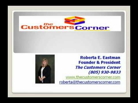 The Customers Corner - Roberta Eastman