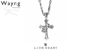 ライオンハート ハウリング クロス ネックレス M SIZE シルバー925