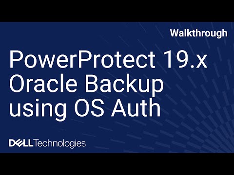 How to do Oracle backup using Operating system authentication in PowerProtect Data Manager 19.9