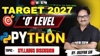 #olevel Python Syllabus Discussion 2027 | O Level Python Complete Roadmap | Target January 2027