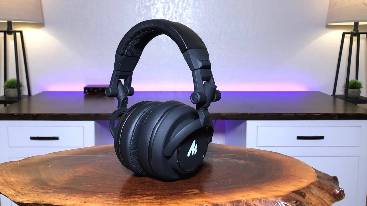 MAONO AU-MH601 - Auriculares de estudio para conductores de 1.969 in,  monitor estéreo sobre la oreja, auriculares cerrados para música, DJ,  podcast