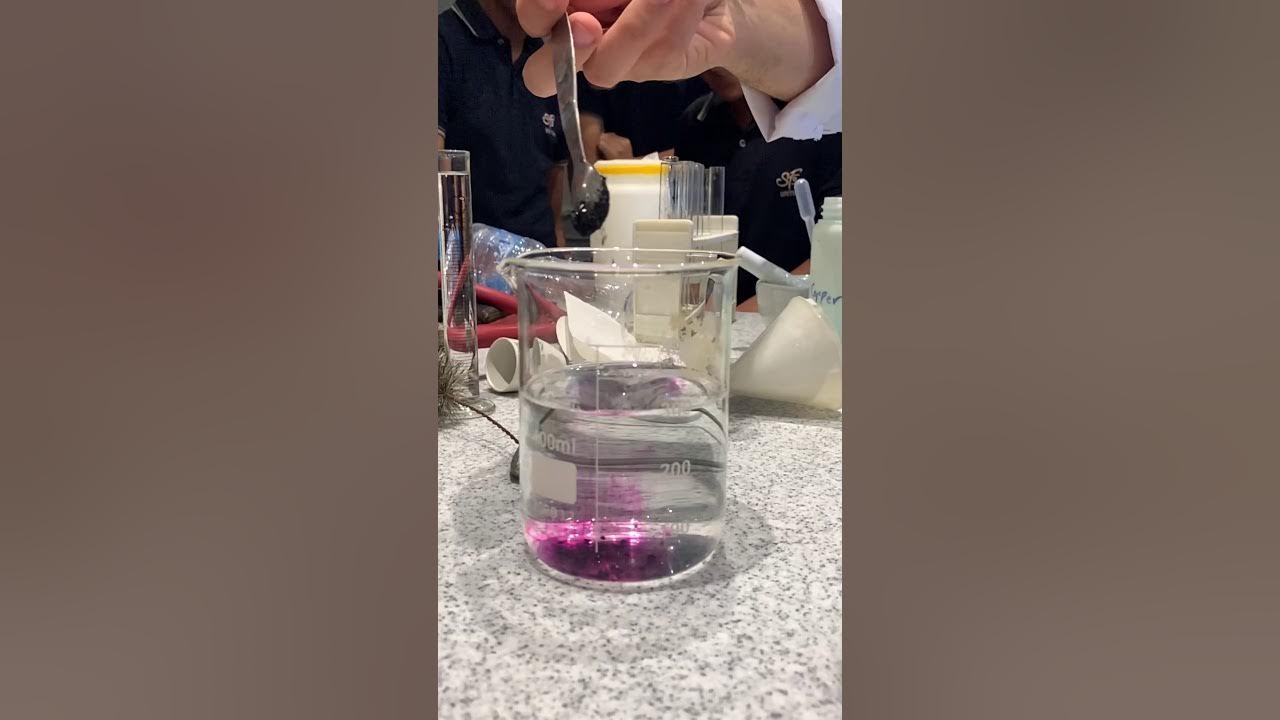 Diffusion of potassium manganate (VII) through water YouTube