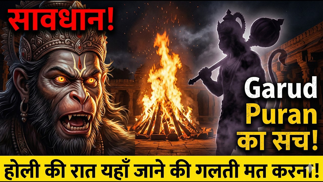 सावधान! होली की रात यहाँ प्रकट होते हैं चिरंजीवी हनुमान! गरुड़ पुराण का भयानक सच 😱🚩 premanand ji