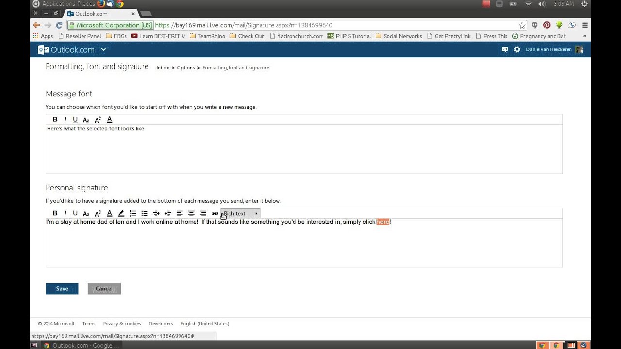 How To Create Email Signature In Hotmail - YouTube