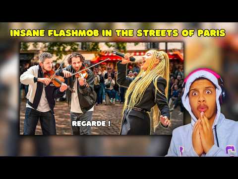 A SUPER STAR | Eurovision song “Regarde !” Insane FLASHMOB in the streets of Paris..​ | REACTION