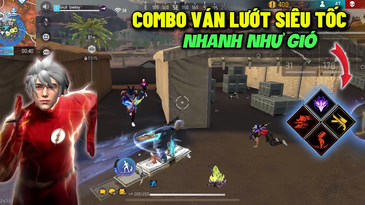 [Free Fire] Combo Ván Lướt Siêu Tốc 