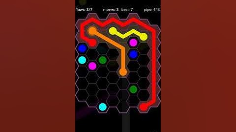 How To Solve Flow Free Hexes Classic Pack 2 Level 107 8x8 Board Walk Through Solution Walkthrough